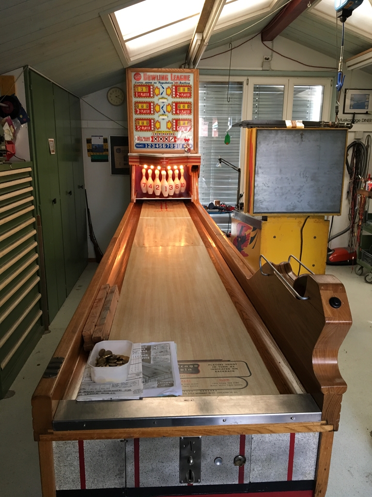 1957 Chicago Coin Bowling League Bowling Alley